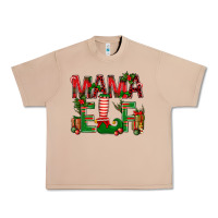 Burro Christmas Mama Elf Urban Heavy Tee - NancyCooperArtShop