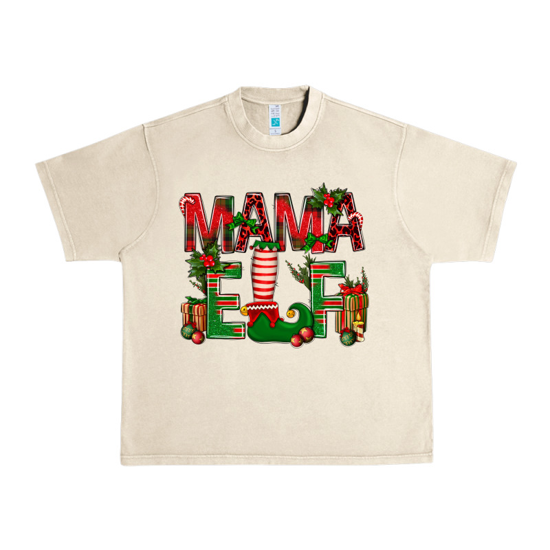 Christmas Mama Elf Urban Heavy Tee by NancyCooperArtShop | Teevron