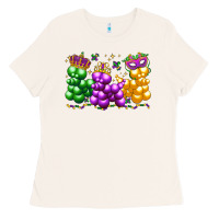 Bone mardi gras bead dogs Ladies Tee - LillyAllenDesigns