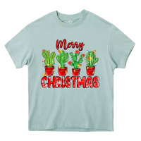 Arona Merry Christmas Cactuses Heavy Core Tee - MaliasSmallBusiness