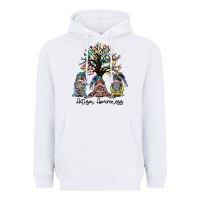 White autism awarenes Heavyweight Hoodie - SublimationCraftShop
