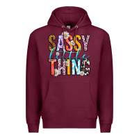 Burgundy sassy little thing Premium Hoodie - RanaPortraitStore