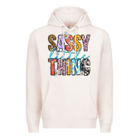 Pale Pink sassy little thing Premium Hoodie - RanaPortraitStore