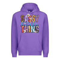 Purple sassy little thing Premium Hoodie - RanaPortraitStore