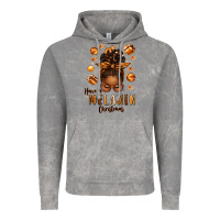 Cloud Rock have a melanin christmas afro messy bun Vintage Hoodie - texasbilliewilder
