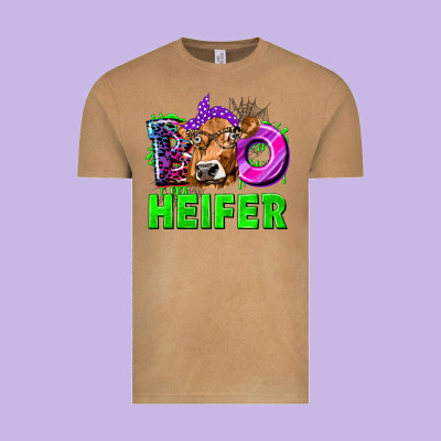 Boo Heifer Cow Vintage Tee Designed By Texasbilliewilder