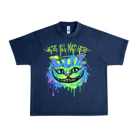 Navy colorul chesire Urban Heavy Tee - tuanDangUi