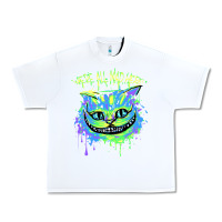 White colorul chesire Urban Heavy Tee - tuanDangUi