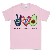 Bubblegum Pink PEACE LOVE AVOCADOS Classic Tee - Bettercallsaul