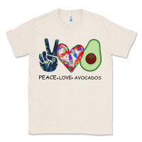Natural PEACE LOVE AVOCADOS Classic Tee - Bettercallsaul
