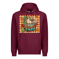 Burgundy blessed tumbler Premium Hoodie - BundleAndBundleShop