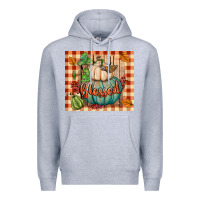 Heather Grey blessed tumbler Premium Hoodie - BundleAndBundleShop