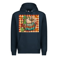 Navy blessed tumbler Premium Hoodie - BundleAndBundleShop