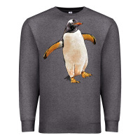 Charcoal Heather penguin Premium Sweatshirt - LillyAllenDesigns
