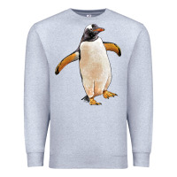 Heather Grey penguin Premium Sweatshirt - LillyAllenDesigns