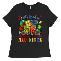 Black celebrate neurodiversity Ladies Tee - LillyAllenDesigns