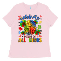 Bubblegum Pink celebrate neurodiversity Ladies Tee - LillyAllenDesigns