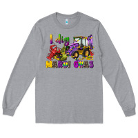 Heather Grey i dig mardi gras Long Sleeve Tee - CowGirlArtShop