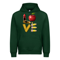 Foreset Green love teacher Urban Hoodie - BarkalooDesign