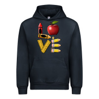 Navy love teacher Urban Hoodie - BarkalooDesign