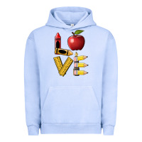 Pigment Grape Ice love teacher Urban Hoodie - BarkalooDesign