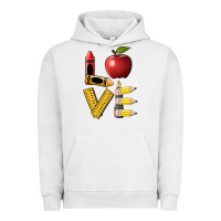 Pigment Lunar Rock love teacher Urban Hoodie - BarkalooDesign