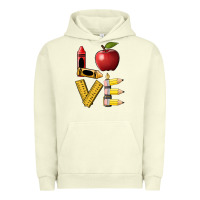 Pigment Pistachio love teacher Urban Hoodie - BarkalooDesign