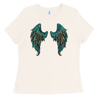 Turquoise Leopard Wings Ladies Tee | Teevron