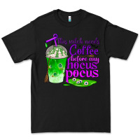 Black this witch needs coffee before any hocus pocus Premium Tee - BundleAndBundleShop