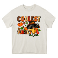 Cream coolest turkey in town Heavy Core Tee - MaliasSmallBusiness
