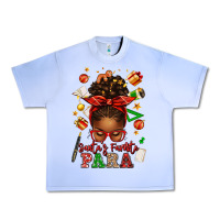 Grape Ice santa's favorite para afro messy bun Urban Heavy Tee - texasbilliewilder
