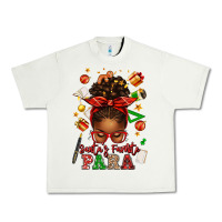 Pistachio santa's favorite para afro messy bun Urban Heavy Tee - texasbilliewilder