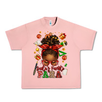 Salmon santa's favorite para afro messy bun Urban Heavy Tee - texasbilliewilder