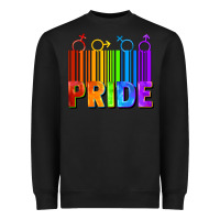Black Pride Barcode Heavyweight Sweatshirt - FaDigitalArtStudio