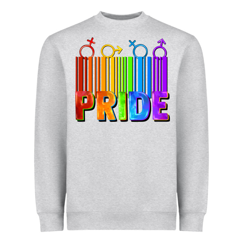 Pride Barcode Heavyweight Sweatshirt by FaDigitalArtStudio | Teevron