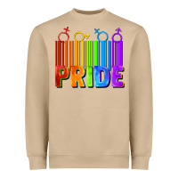 Mushroom Pride Barcode Heavyweight Sweatshirt - FaDigitalArtStudio