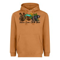 Meerkat peace love sloth bear Heavyweight Hoodie - LillyAllenDesigns