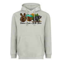 Moon Dust peace love sloth bear Heavyweight Hoodie - LillyAllenDesigns