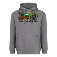 Storm peace love sloth bear Heavyweight Hoodie - LillyAllenDesigns