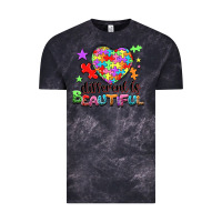 Cloud Black different is beautiful Vintage Tee - NancyCooperArtShop