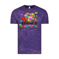 Cloud Purple different is beautiful Vintage Tee - NancyCooperArtShop