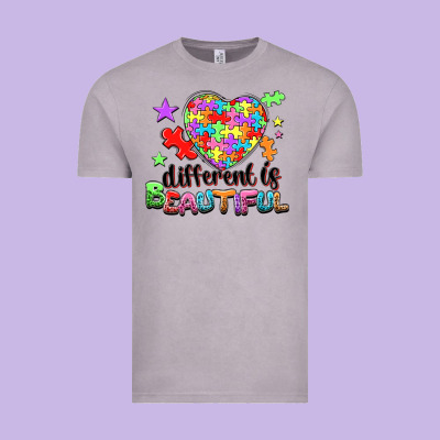 Different Is Beautiful Vintage Tee Designed By Nancycooperartshop