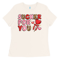 Bone lovethemed typography with heart lollipop Ladies Tee - LillyAllenDesigns