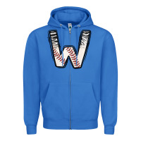 True Royal Baseball Alphabet Zipper Hoodie - CowhideDigitalArt