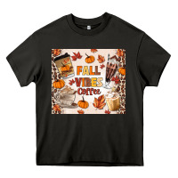 Asphalt fall vibes coffee Heavy Core Tee - MaliasSmallBusiness