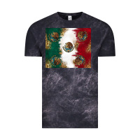 Cloud Black Mexican Flag Vintage Tee - RanaPortraitStore