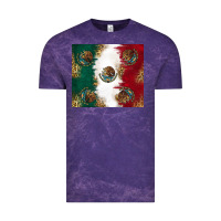 Cloud Purple Mexican Flag Vintage Tee - RanaPortraitStore