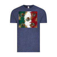 Vintage Denim Mexican Flag Vintage Tee - RanaPortraitStore