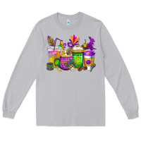 Moon Dust mardi gras coffee cups cowgirl Long Sleeve Tee - CowGirlArtShop