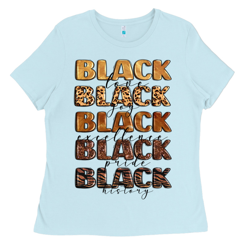 Typography Variations In Animal And Glitter Textur Ladies Tee by LillyAllenDesigns | Teevron